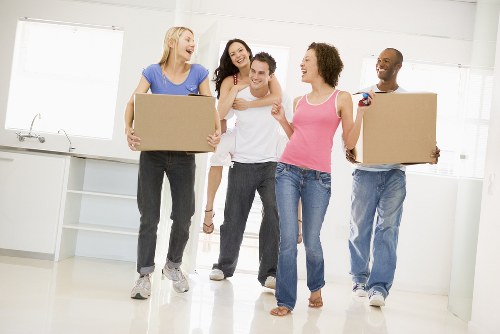 Business moving team planning a commercial relocation in Kennington