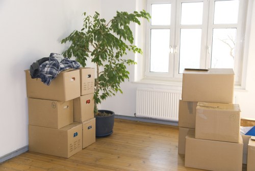 Residential moving van work near Kennington flats and terraces